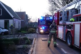 Brand in keuken van woning te Andijk
