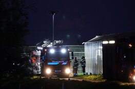 Brand op terrein kassencomplex Nibbixwoud