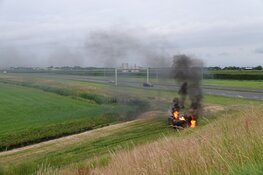 Boeren protesteren in Zwaagdijk