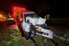 Bestuurder onder invloed crasht tegen boom in Wognum