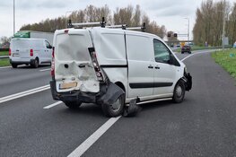 Één gewonde en drie auto's betrokken bij kop-staart botsing op de A7 bij Wognum