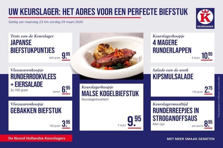 Weekaanbieding bij Ruiter Keurslager