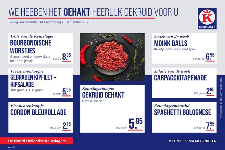 Weekaanbieding bij Ruiter Keurslager