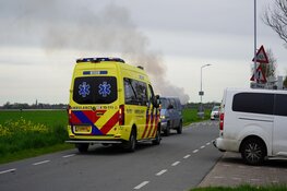 Fietser gewond na aanrijding met bestelbus