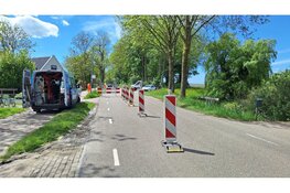 Waterleidingbreuk in Zwaagdijk Oost