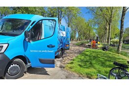 Waterleidingbreuk in Zwaagdijk Oost