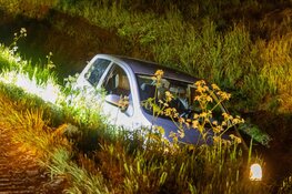 Lege auto aangetroffen in sloot Nibbixwoud