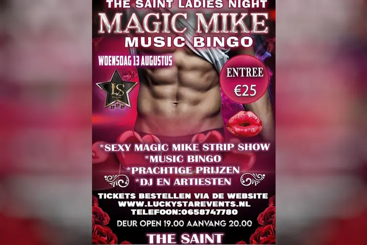 Magic Mike Music Bingo: Ultieme Ladiesnight in The Saint