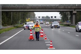 Veel schade na aanrijding op A7 bij Wognum