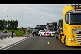 Opnieuw ongeluk op A7: camper en personenauto in botsing