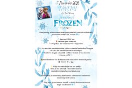 Familieconcert rondom “Frozen” door muziekvereniging Tavenu op 7 november a.s.