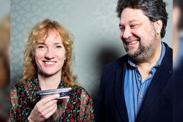 Mike Boddé en Hermine Deurloo 30 november in 't Groene Kerkje te Lambertschaag