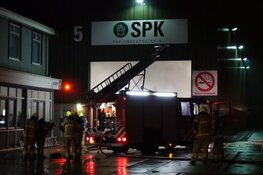 Brand bij recyclingbedrijf in Wognum