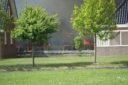 Grote brand in opslagloods Oostwoud