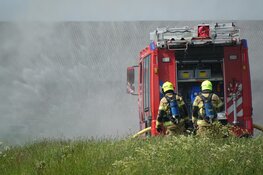 Grote brand in opslagloods Oostwoud