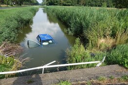 Auto te water na botsing