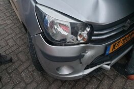 Aangereden bromfietser heeft geluk