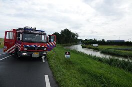 Auto te water in Medemblik