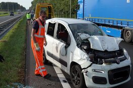 Kop-Staartbotsing op de A7 bij Benningbroek