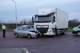 Aanrijding met vrachtwagen in Zwaagdijk-Oost